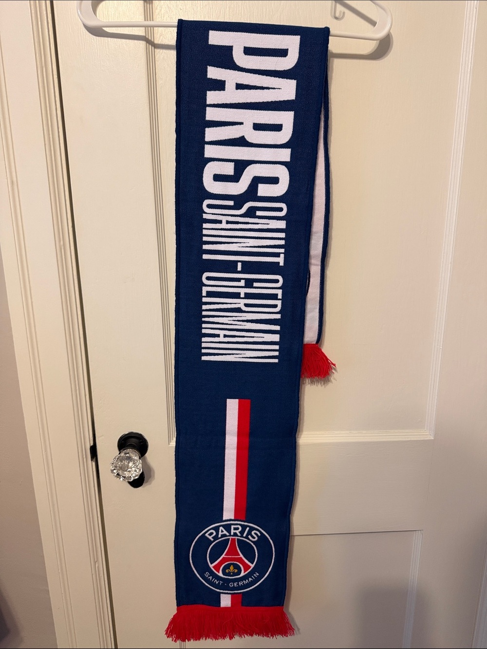 Paris Saint-Germain Navy Blue Supporter Scarf with Red Trim